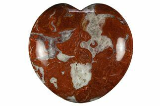 Polished Colorful King Cobra Jasper Heart - India #311940