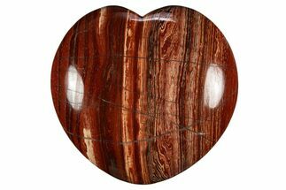 Polished Snakeskin Jasper Heart - Western Australia #311941