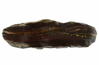 Polished Tiger Iron Stromatolite Section - Billion Years #314329