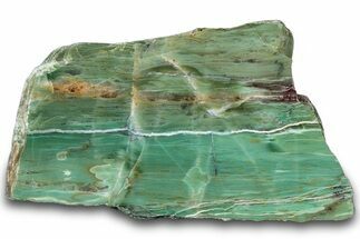 Polished Green Magneprase Slab - Western Australia #314389