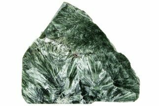 Polished Seraphinite Section - Korshunovkiy Mine, Siberia #314954