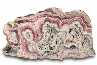 Polished Banded Rhodochrosite Slab - High Quality #315035