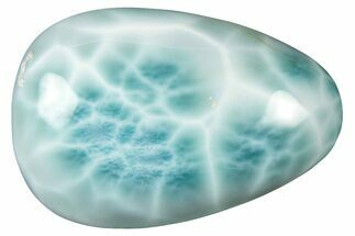 Polished Larimar Cabochon - Dominican Republic #315143