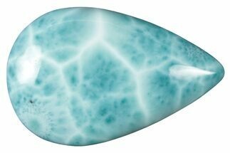 Polished Larimar Cabochon - Dominican Republic #315150