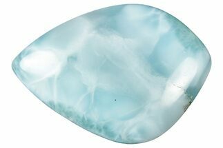 Polished Larimar Cabochon - Dominican Republic #315214