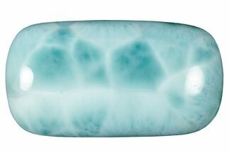 Polished Larimar Cabochon - Dominican Republic #315225