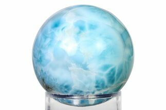 Polished Larimar Sphere - Dominican Republic #315069