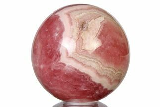 Polished Rhodochrosite Sphere - Argentina #315250