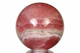 Polished Rhodochrosite Sphere - Argentina #315256