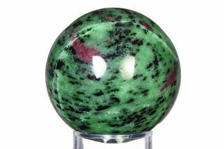Polished Ruby Zoisite Sphere - Tanzania #315124
