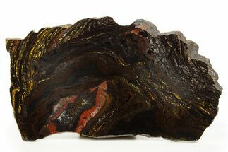 Polished Tiger Iron Stromatolite Slab - Billion Years #317247