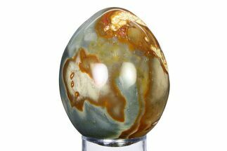 Polished Polychrome Jasper Egg - Madagascar #318134