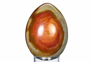 Polished Polychrome Jasper Egg - Madagascar #318142