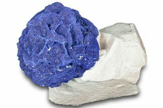 Vibrant Blue Azurite Sun on Siltstone - Australia #318764