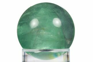 Polished Green Fluorite Sphere - China #319772