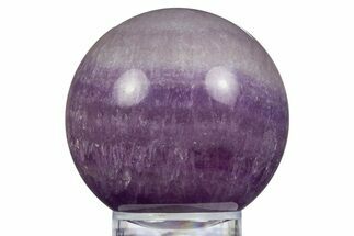 Purple Banded Fluorite Sphere - China #319779