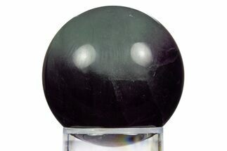 Colorful Banded Fluorite Sphere - China #319781
