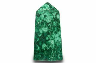 Tall Polished Malachite Obelisk - DR Congo #321156
