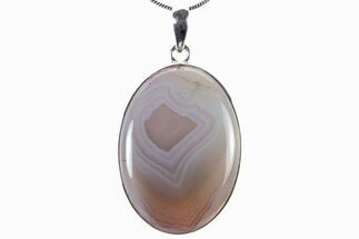 Botswana Agate Pendant (Necklace) - Sterling Silver #321612