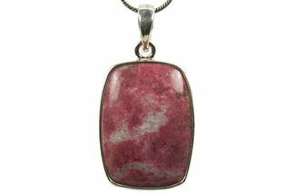 Polished Thulite Pendant (Necklace) - Norway #321506