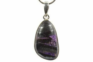 Polished Sugilite Pendant (Necklace) - Sterling Silver #321516