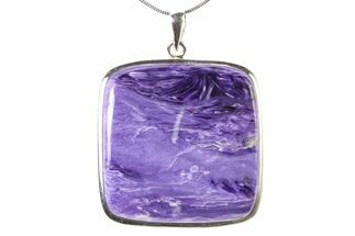 Siberian Charoite Pendant (Necklace) - Sterling Silver #321471