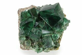 Fluorescent Green Fluorite Cluster - Diana Maria Mine, England #321134