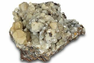 Fluorescent Yellow Calcite Crystal Cluster - Tsumeb, Namibia #321440