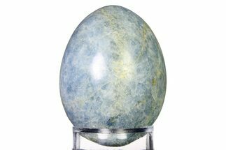 Polished Blue Calcite Egg - Utah #322410