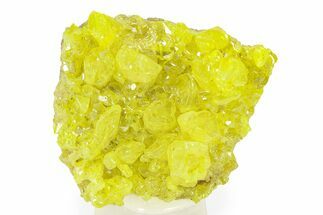 Bright-Yellow Sulfur Crystals - Bolivia #322543