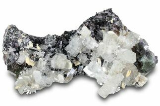 Pristine Goshenite Crystals with Fluorite and Schorl - Namibia #322777