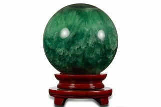 Enormous, Colorful Banded Fluorite Sphere ( lbs) - China #319349