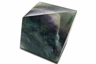 Polished Colorful Fluorite Octahedron - China #322936