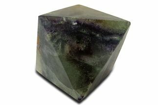 Polished Colorful Fluorite Octahedron - China #322946