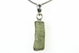 Green Moldavite Tektite Pendant ( g) - Czech Republic #321661