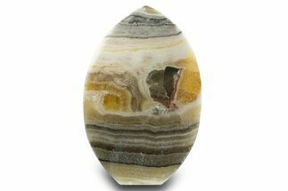 Polished Zebra Calcite Flame - Mexico #323281