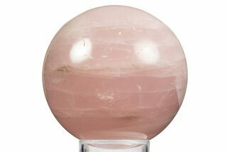 Polished Rose Quartz Sphere - Madagascar #323575