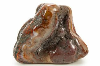 Tumbled Banded Agate Nodule - Kerrouchen, Morocco #324027
