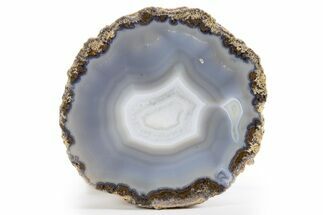 Las Choyas Geode With Blue Banded Agate - Mexico #324138