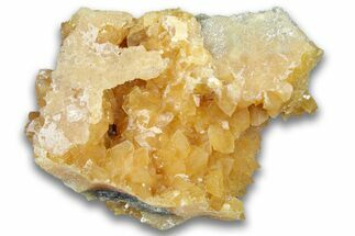 Fluorescent Yellow Calcite Crystal Cluster - South Dakota #323667
