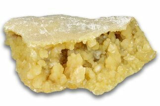 Fluorescent Yellow Calcite Crystal Cluster - South Dakota #323677