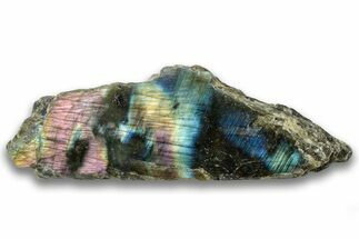 Single Side Polished Labradorite Section - Madagascar #324669