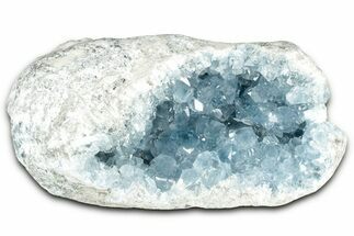 Crystal Filled Celestine (Celestite) Geode - Madagascar #325958