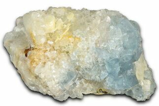 Blue Cubic Fluorite Crystals on Quartz - New Mexico #326170