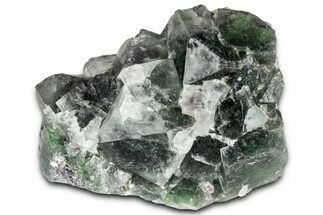 Green and Purple Cubic Fluorite Cluster - Okorusu Mine #326549