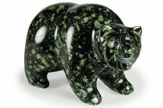 Realistic Polished Serpentine Stone Bear - Oklahoma #326782