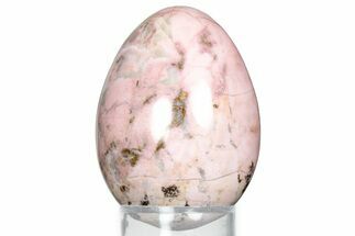 Polished Pink Rhodonite Egg - Yukon, Canada #326757