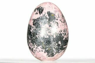 Polished Rhodonite Egg - Colorado #326773