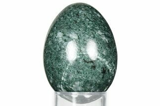Polished Green Moss Agate Egg - California #326807
