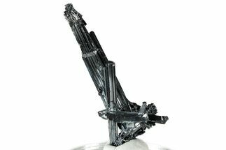 Very Lustrous Metallic Stibnite Crystals - Jiangxi, China #326618